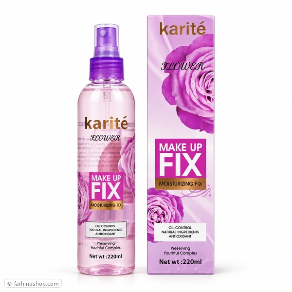 اسپری فیکس کاریته مدل flower بنفش 220 میلی لیتر _ فرهینا شاپ