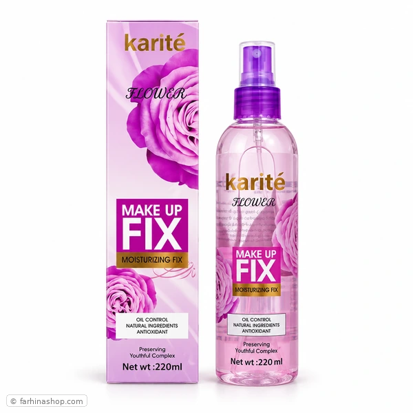اسپری فیکس کاریته مدل flower بنفش 220 میلی لیتر _ فرهینا شاپ